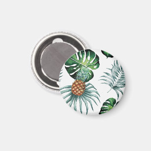 Ananas Tropisches Wasserfarben Dschungel Palm Must Magnet