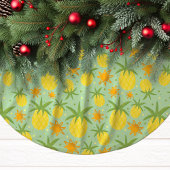 Ananas Tropisches Weihnachtsfest Polyester Weihnachtsbaumdecke
