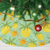 Ananas Tropisches Weihnachtsfest Polyester Weihnachtsbaumdecke