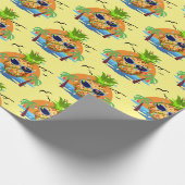 Ananas Tropisches Weihnachtsgeschenk Packpapier (Ecke)