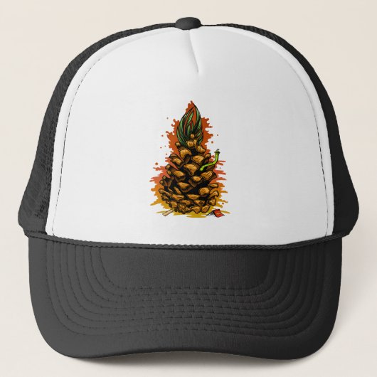 Ananas Truckerkappe (Vorderseite)