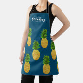 Ananas Türkis Blue Schürze (InSitu)