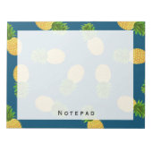 Ananas Türkis Notizblock (Vorderseite)