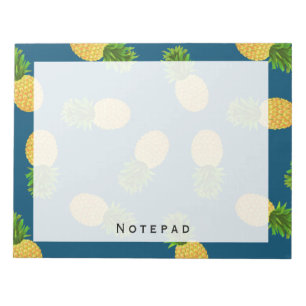 Ananas Türkis Notizblock