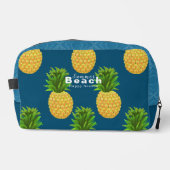 Ananas Türkis Waschbeutel (Vorderseite)