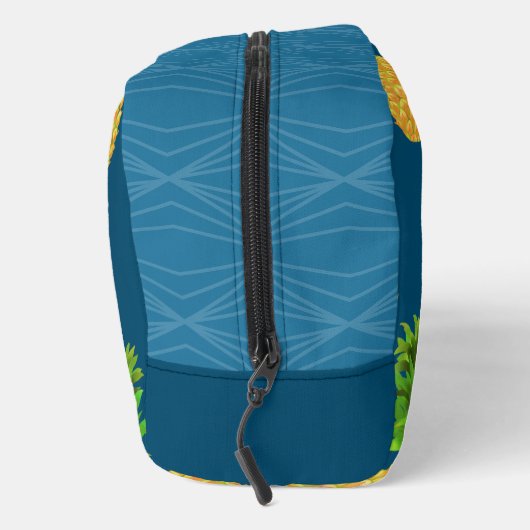 Ananas Türkis Waschbeutel (Rechts)