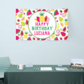 Ananas Tutti Frutti Fruit Geburtstagsparty Banner (Messeveranstaltung)