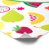 Ananas Tutti Frutti Geburtstagsfeier Poster (Ecke)