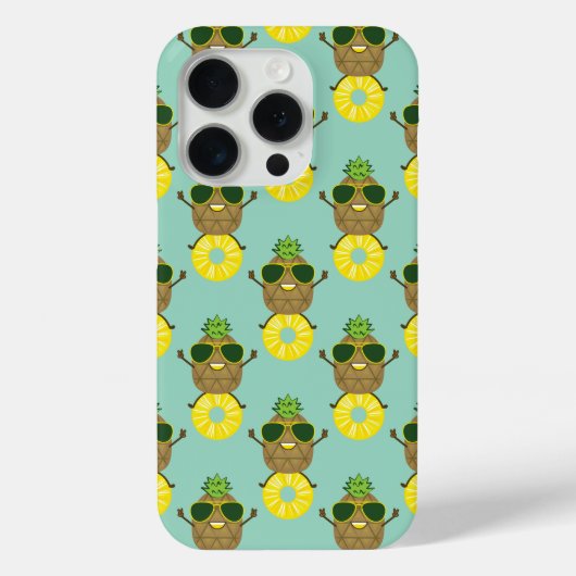 Ananas-Typ auf Ananassring Case-Mate iPhone Hülle (Rückseite)