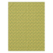 Ananas u. tropisches Blätter auf Gold Tischdecke (Vorderseite)