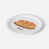 Ananas-umgedrehter Kuchen Pappteller (Schrägansicht)