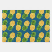 Ananas-Umreifungspapier flaches Set von 3 Geschenkpapier Set (Vorderseite 2)