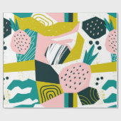 Ananas und andere Formen, Flecken, d Geschenkpapier (Flach)