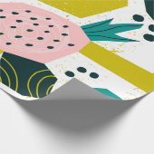Ananas und andere Formen, Flecken, d Geschenkpapier (Ecke)