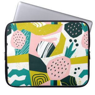 Ananas und andere Formen, Flecken, d Laptopschutzhülle