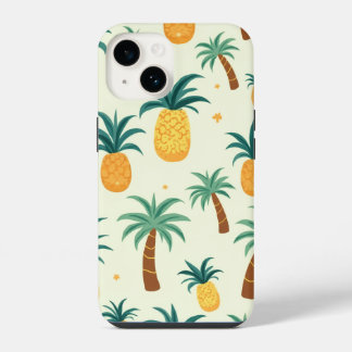Ananas- und Baum-Muster-Design iPhone14-Hüllen iPhone 14 Hülle