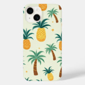 Ananas und Baummuster Design iphone14 Hüllen (Rückseite)