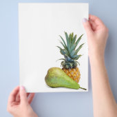 Ananas und Birne Flyer (Hand)