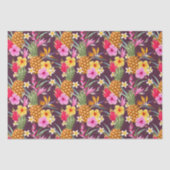 Ananas und Blume Seidenpapier (Vorderseite)