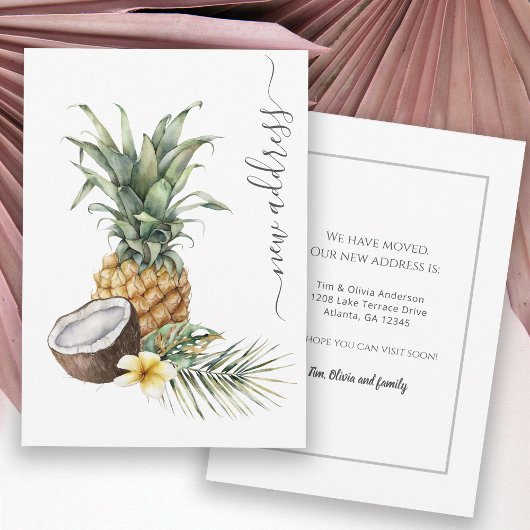 Ananas und Coconut Tropical neue Adresse Ankündigung
