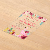 Ananas und Flamingo Kindergeburtstag Acryleinladungen (Ablage )