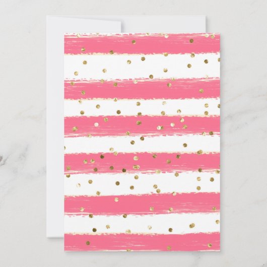 Ananas und Flamingo Kindergeburtstag Einladung (Rückseite)