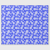 Ananas und Gänseblauen, gemusterten Umschlag Geschenkpapier (Flach)