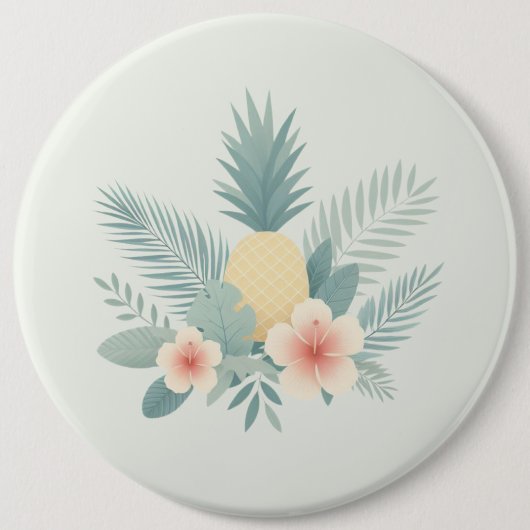 Ananas und Hawaii Button (Vorderseite)