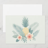 Ananas und Hawaii Feiertagskarte (Vorne/Hinten)