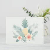 Ananas und Hawaii Feiertagskarte (Stehend Vorderseite)
