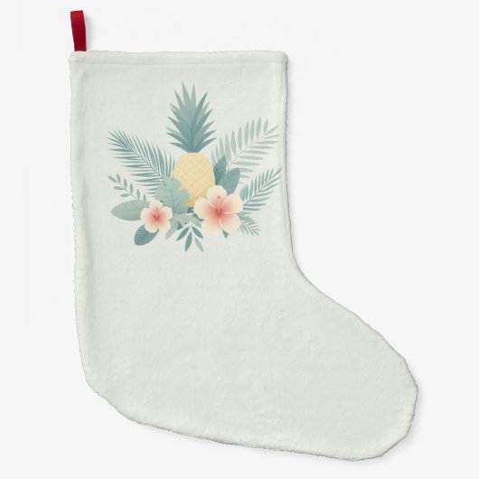 Ananas und Hawaii Großer Weihnachtsstrumpf (Vorderseite)