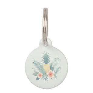 Ananas und Hawaii Haustiermarke