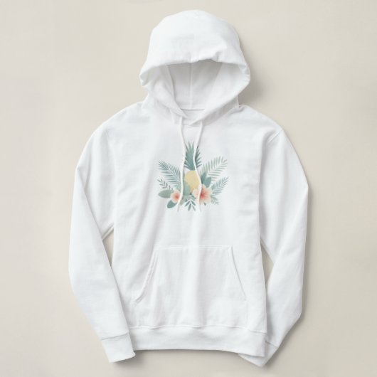 Ananas und Hawaii Hoodie (Design vorne)