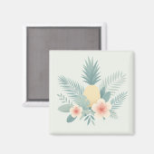 Ananas und Hawaii Magnet (Vorderseite/Rückseite)