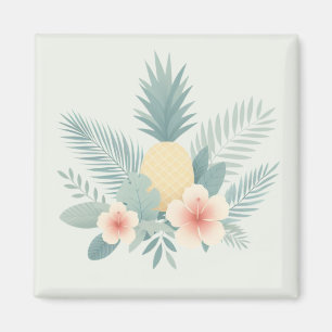 Ananas und Hawaii Magnet