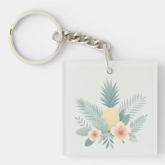 Ananas und Hawaii Schlüsselanhänger (Vorderseite)