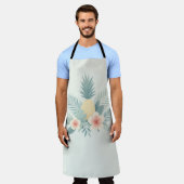 Ananas und Hawaii Schürze (Getragen)