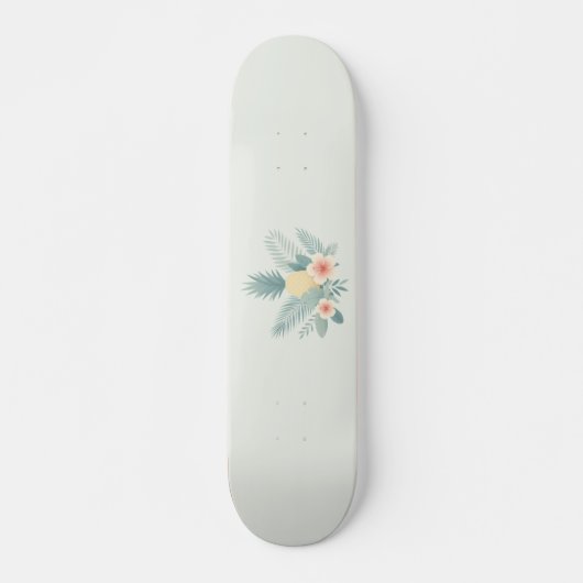 Ananas und Hawaii Skateboard (Vorne)