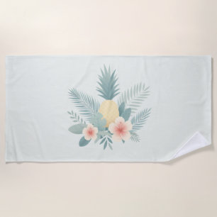Ananas und Hawaii Strandtuch