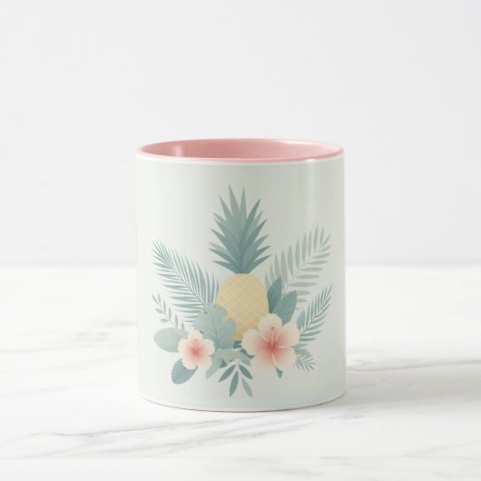 Ananas und Hawaii Tasse (Zentrum)