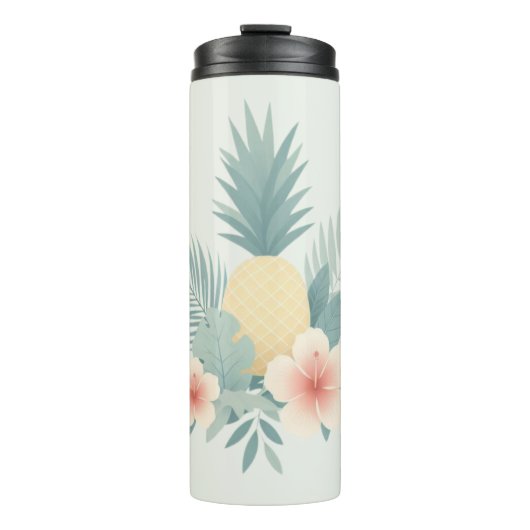 Ananas und Hawaii Thermosbecher (Vorderseite)