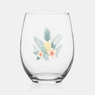 Ananas und Hawaii Weinglas Ohne Stiel