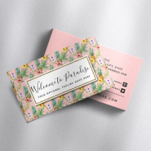 Ananas und Hibiskus Blume Wasserfarbe Tropisch