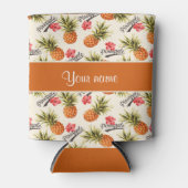 Ananas und Hibiskus Dosenkühler (Vorderseite)