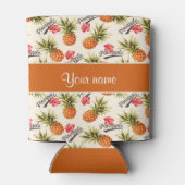 Ananas und Hibiskus Dosenkühler (Rückseite)