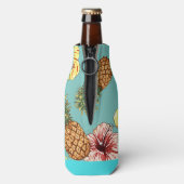 Ananas und Hibiskus Flaschenkühler (Flasche Rückseite)