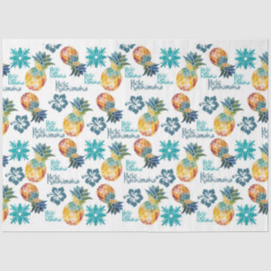 Ananas- und Hibiskus-Gewebe Seidenpapier