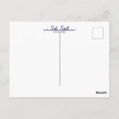 Ananas und Hibiskus Postkarte (Rückseite)