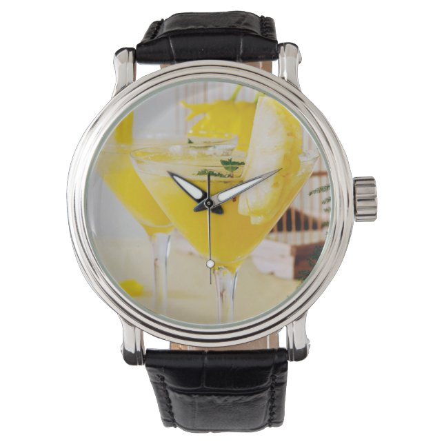 Ananas- und Ingwer-Fresca-Cocktail Armbanduhr (Vorderseite)