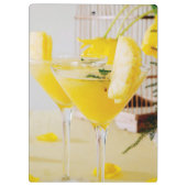 Ananas- und Ingwer-Fresca-Cocktail Klemmbrett (Rückseite)